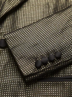 Best Brioni 24K and silk jacquard Virgilio tuxedo jacket Gold