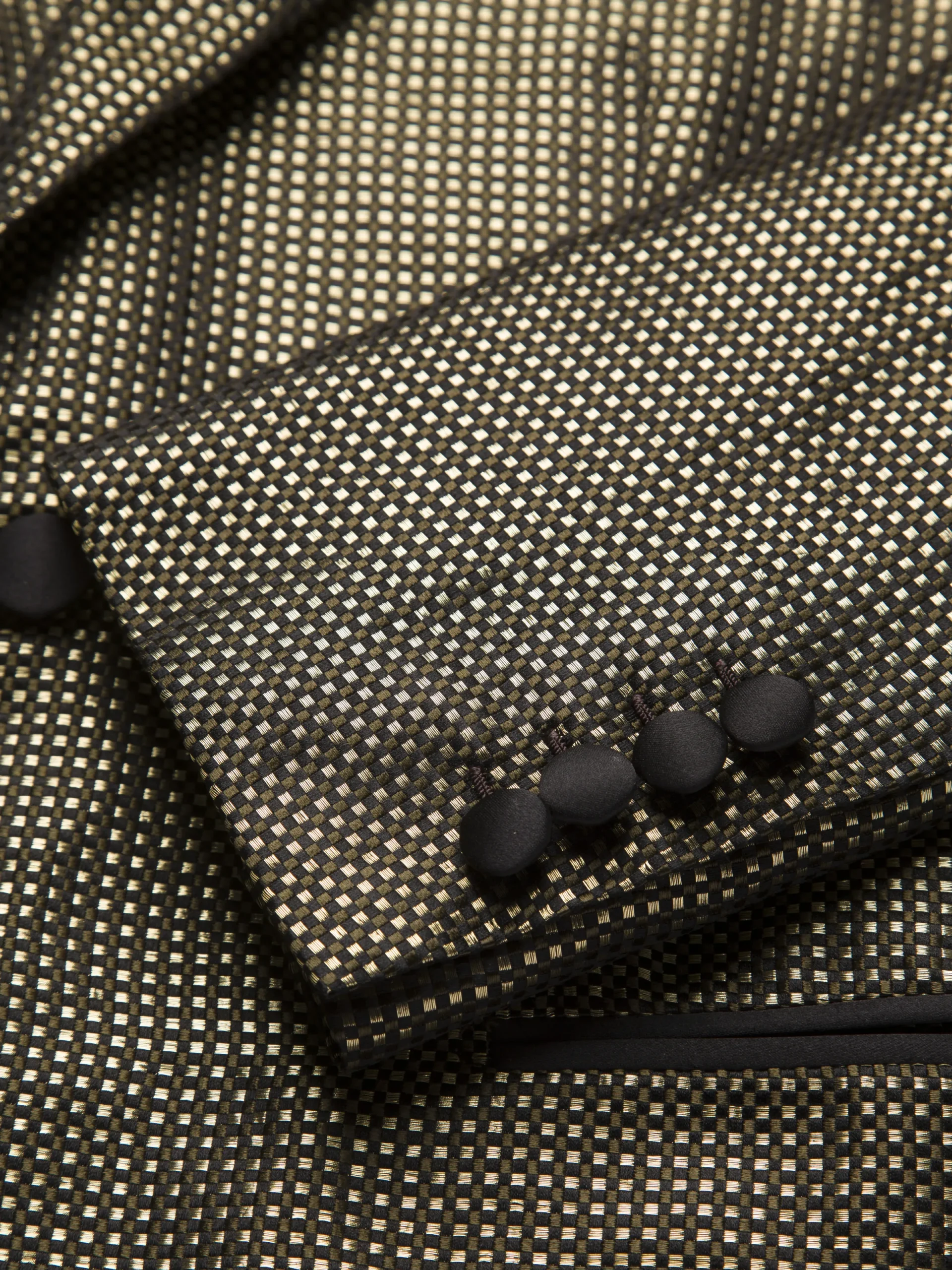 Best Brioni 24K and silk jacquard Virgilio tuxedo jacket Gold