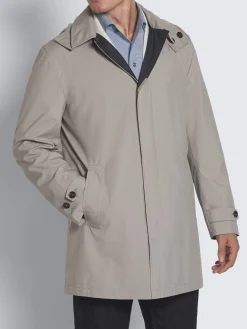 Clearance Brioni Lead grey Performa raincoat