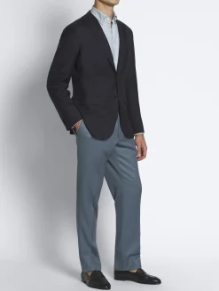 Fashion Brioni cotton hidden button-down shirt Light blue