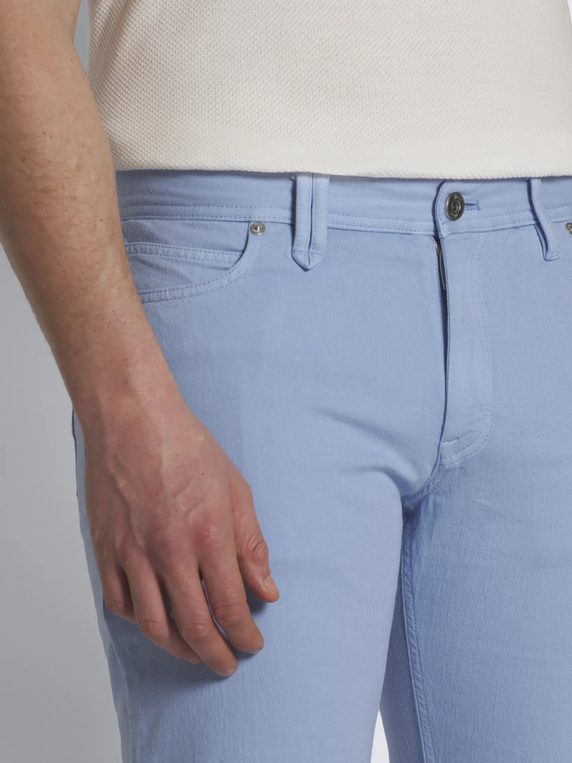 New Brioni cotton Meribel jeans Light blue
