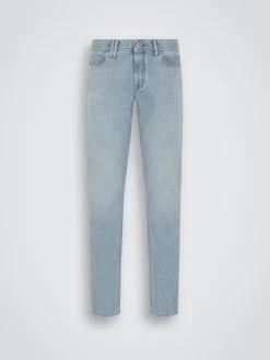 Best Brioni organic stretch cotton Meribel jeans Light blue
