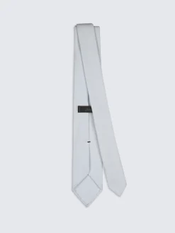 Best Brioni Light blue silk cady tie
