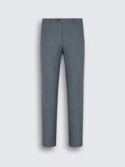 Online Brioni Light blue silk, cashmere and linen slab twill Tigullio trousers