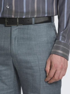 Online Brioni Light blue silk, cashmere and linen slab twill Tigullio trousers