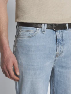 Fashion Brioni stretch cotton Merano jeans Light blue