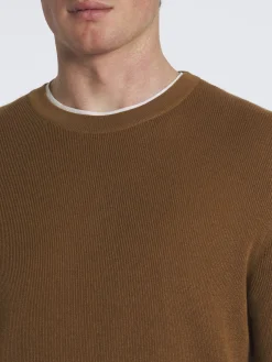 Clearance Brioni vicuña and cotton crewneck sweater Light brown