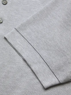 Online Brioni Sea Island piqué cotton polo Light grey