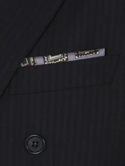 Outlet Brioni and brown silk pocket square Lilac