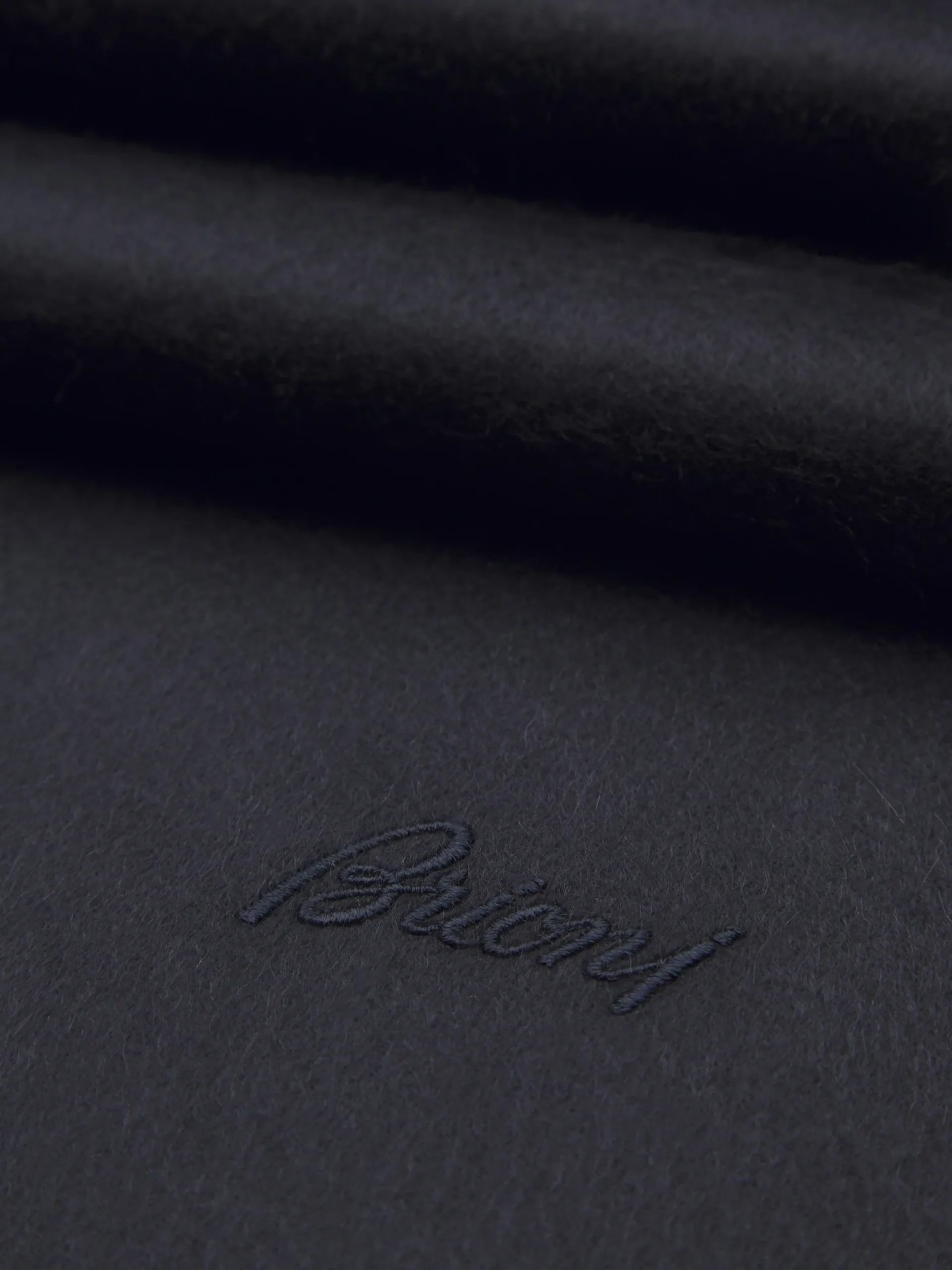 Best Brioni cashmere scarf Midnight Blue