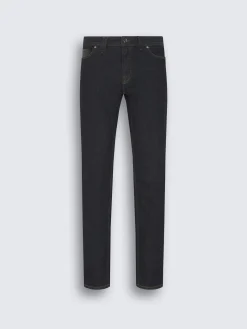 Online Brioni Midnight blue cotton and cashmere denim jeans