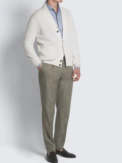 Online Brioni Midnight blue cotton and cashmere denim jeans