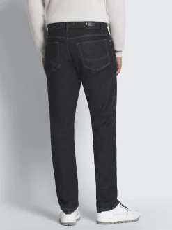 Online Brioni Midnight blue cotton and cashmere denim jeans