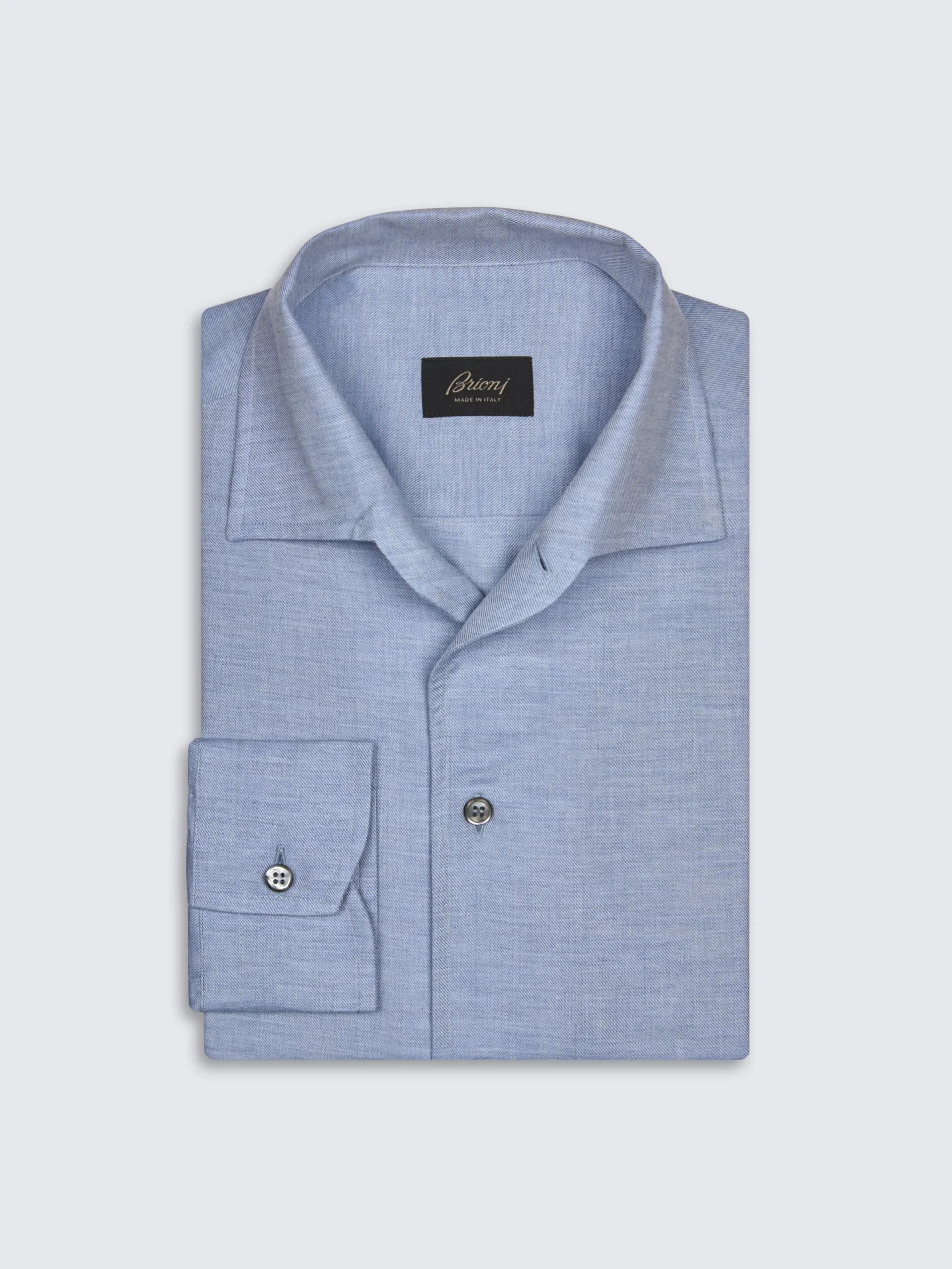 Online Brioni Midnight blue cotton and cashmere denim jeans