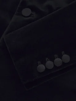 New Brioni cotton velvet Virgilio evening jacket Midnight Blue