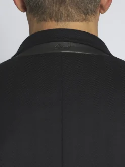 Fashion Brioni herringbone Super 180's wool Brera jacket Midnight Blue