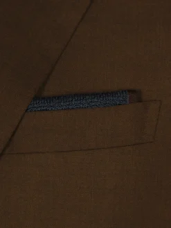 Clearance Brioni knitted silk pocket square Midnight Blue