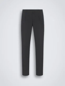 Clearance Brioni organic stretch cotton Pienza trousers Midnight Blue
