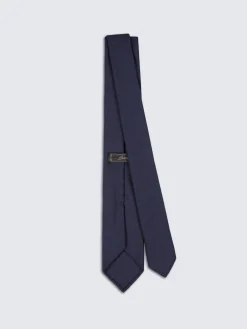 Discount Brioni wool tie Midnight Blue