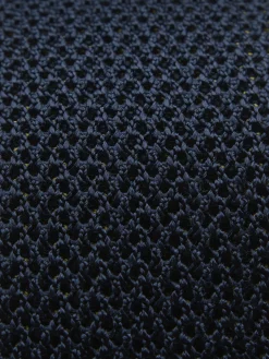 Clearance Brioni and olive green knitted silk tie Navy blue