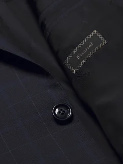 New Brioni checked Escorial wool Brunico suit Navy blue