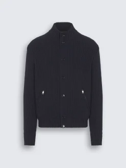 Discount Brioni Navy blue cotton blouson