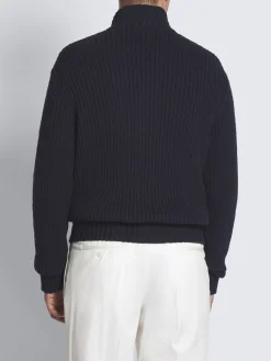 Discount Brioni Navy blue cotton blouson