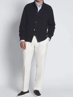 Discount Brioni Navy blue cotton blouson