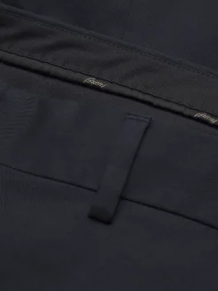 Fashion Brioni cotton gabardine Journey trousers Navy blue