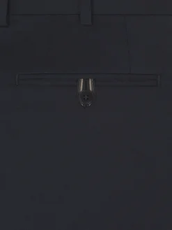 Fashion Brioni cotton gabardine Journey trousers Navy blue