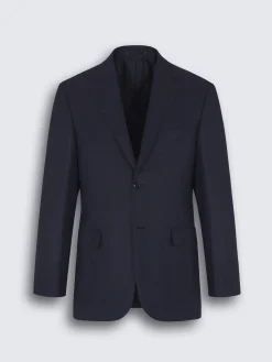 Clearance Brioni glen plaid wool and silk Ravello jacket Navy blue