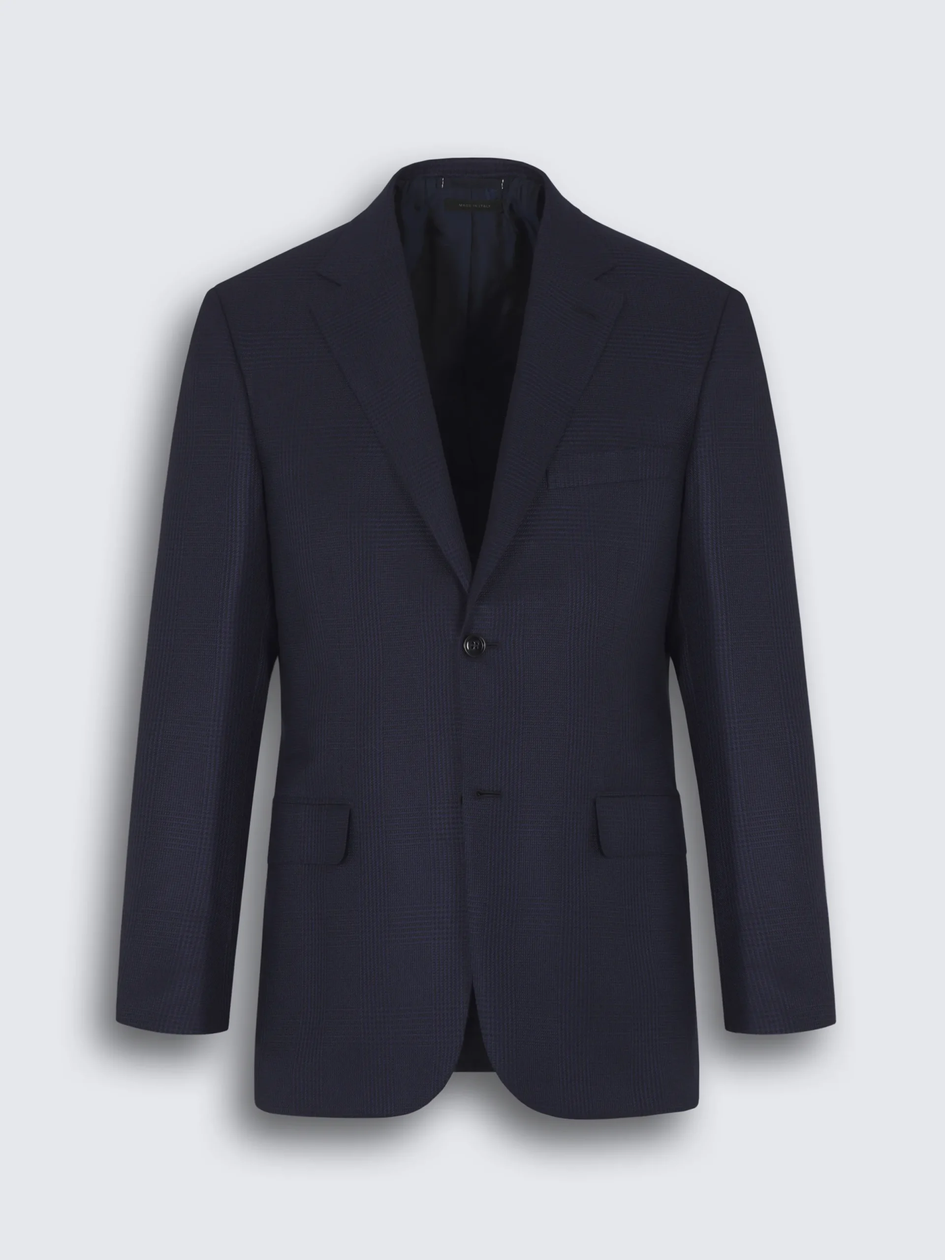 Clearance Brioni glen plaid wool and silk Ravello jacket Navy blue