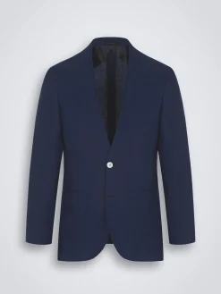 Sale Brioni Navy blue linen, wool and silk Jardigan