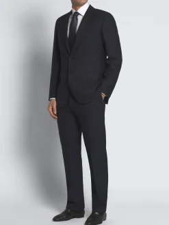 Online Brioni pinstriped Super 210's wool Brunico suit Navy blue