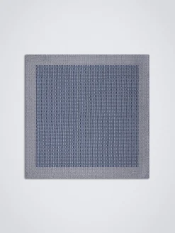 Best Brioni silk pocket square Navy blue