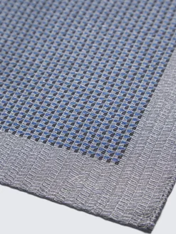 Best Brioni silk pocket square Navy blue