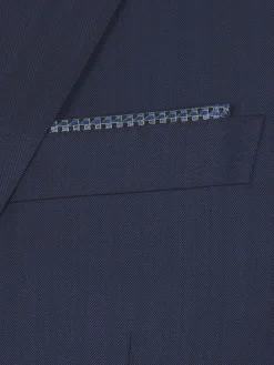 Best Brioni silk pocket square Navy blue