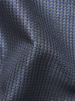 Best Brioni silk pocket square Navy blue