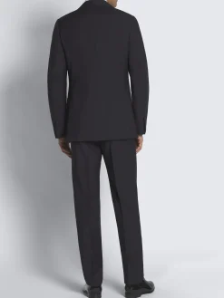 Outlet Brioni wool and mohair Trevi tuxedo Navy blue