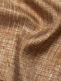 Outlet Brioni Ochre and white silk pocket square Ochre yellow