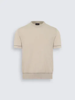 New Brioni Olive green Sea Island cotton and wool Firenze trousers