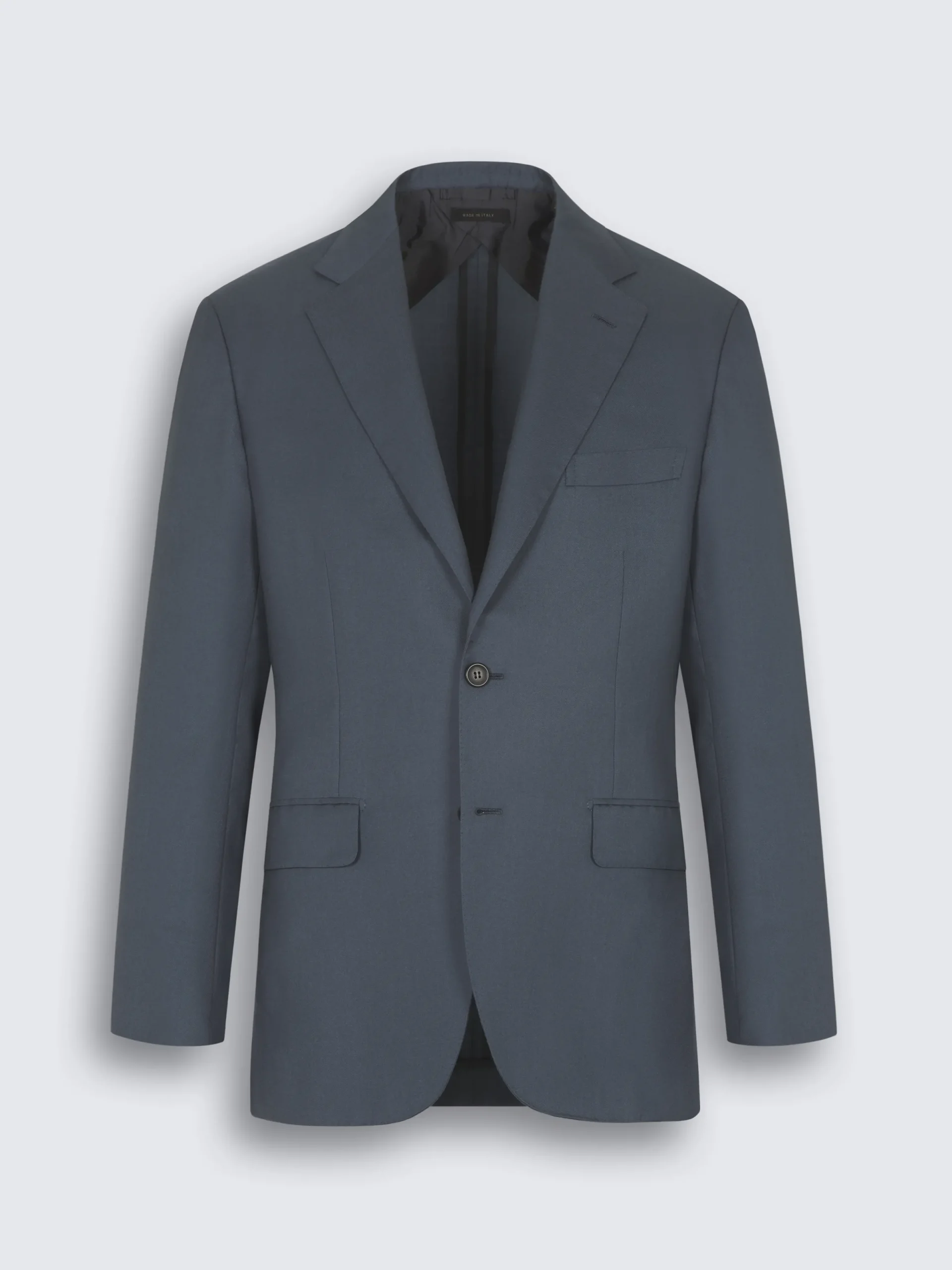 Fashion Brioni cashmere and silk twill Plume jacket Petroleum blue