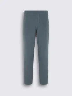 Fashion Brioni Petroleum blue cotton, cashmere and silk knitted trousers
