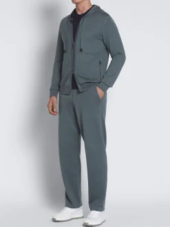 Fashion Brioni Petroleum blue cotton, cashmere and silk knitted trousers