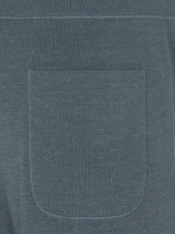 Fashion Brioni Petroleum blue cotton, cashmere and silk knitted trousers