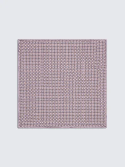 Discount Brioni and sky blue motif silk pocket square Pink