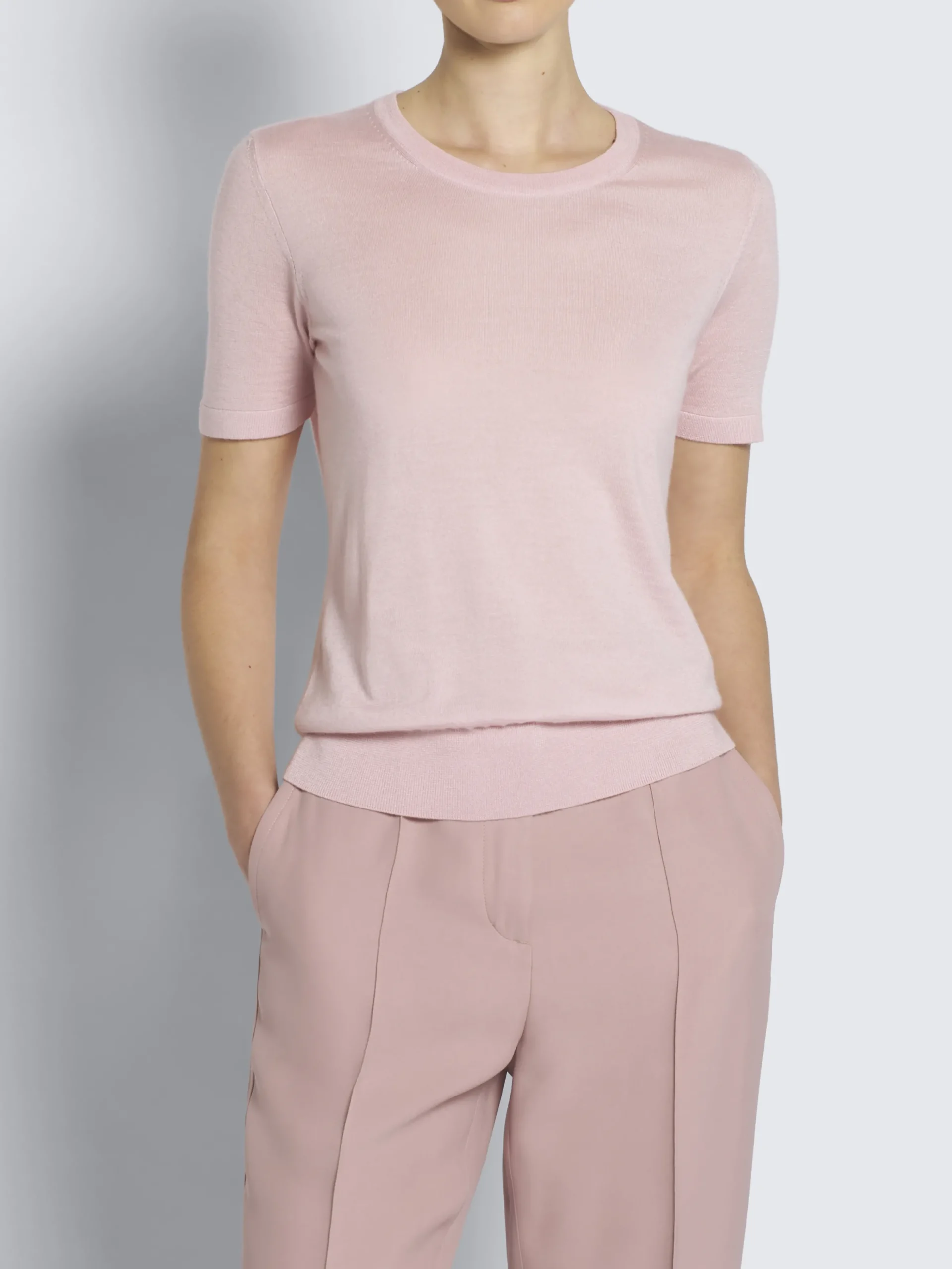 Discount Brioni Pink cashmere and silk T-shirt