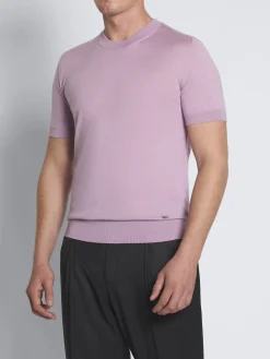 Fashion Brioni Pink cashmere and silk T-shirt