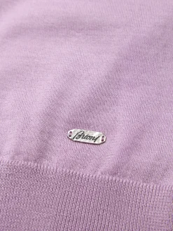 Fashion Brioni Pink cashmere and silk T-shirt