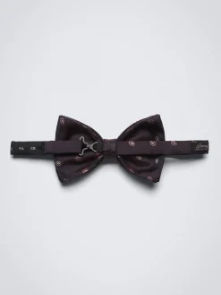 Clearance Brioni with pink paisley motif silk bow tie Purple